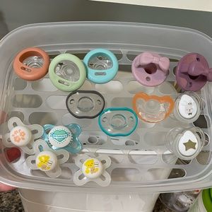 14 Pacifier Sampler | Pacifier Lot | Itzy Ritzy, MAM, Tommee Tippee, Nanobébé